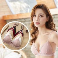 French Triangle Cup Thread Thin Bras Shoulder Strap Beauty Back Bra