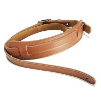 Durable Leather and Metal Buckle Electric Guitar Strap Belt Shoulder Pad Adjustable Vintage Guitar Straps