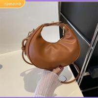 NAMEINB สีทึบทึบ กระเป๋า Crossbody พียู PU ไหล่ข้างหนึ่ง ถุงใต้วงแขน ฤดูร้อนฤดูร้อนฤดูร้อน มินิมอล กระเป๋าสะพายไหล่แบบสั้น ผู้หญิงผู้หญิงผู้หญิง