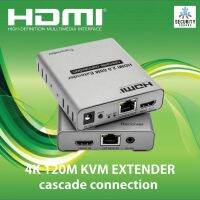 120M HDMI Extender โดย CAT5e และ CAT6 Cable รองรับ 4K พร้อมการเชื่อมต่อ Cascade และ IR Extension