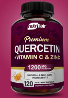 NutriFlair Quercetin with Zinc and Vitamin C 1200mg, 120 Capsules