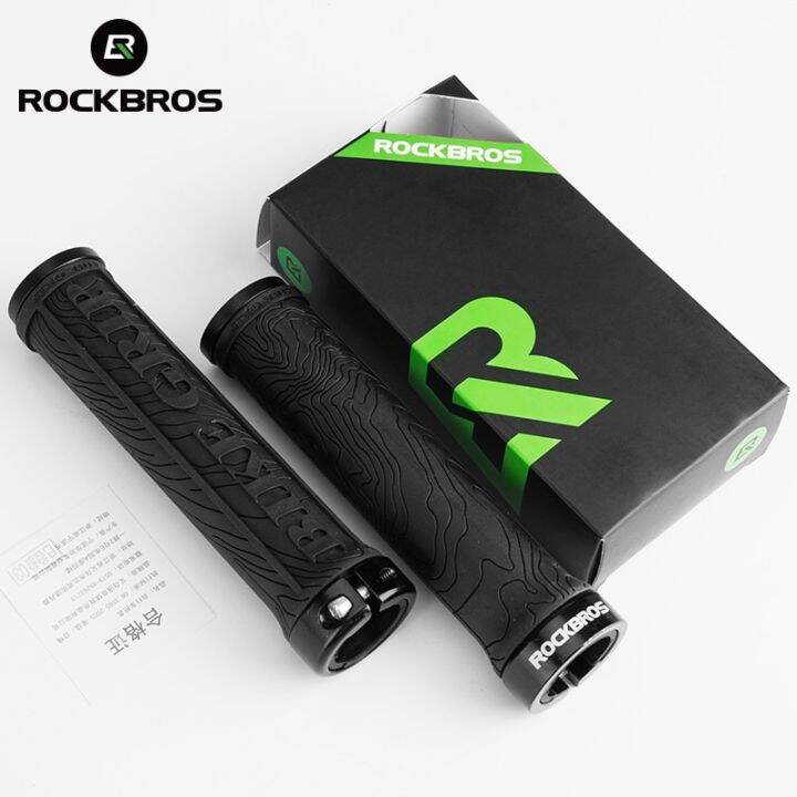 rockbros-มือจับจักรยาน-mtb-ปลอกแฮนด์จับจักรยานแฮนด์จักรยาน-tpr-ruer-3d-ด้ามจับกันลื่นอุปกรณ์เสริมสำหรับจักรยานตัวล็อคยึดอะไหล่จักรยาน