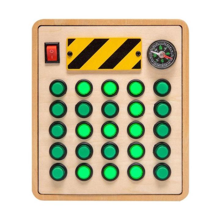 Busy Board House, Busy Board for Toddler, Age 1 2 3 Year Old, Montessori  Educational Learning Toy, Activity Sensory Board With LED Lights 