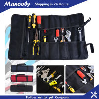 Manooby Multifunction ผ้าอ๊อกซ์ฟอร์ดแบบพับได้กระเป๋าประแจเครื่องมือม้วนเก็บแบบพกพากระเป๋าเก็บบัตรกระเป๋ากระเป๋าเครื่องมือ