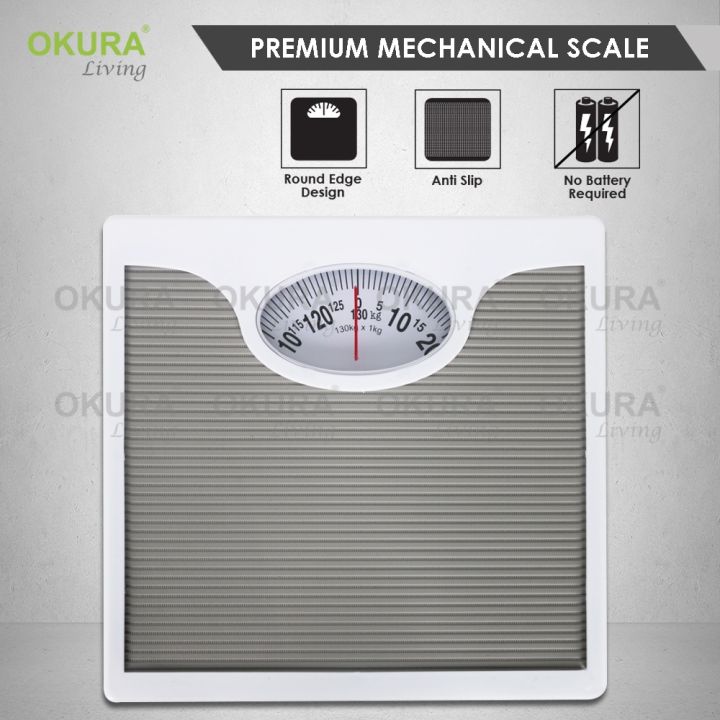 Bathroom Mechanical Pointer Accurate Weight Scale With Pu Anti-slip Mat