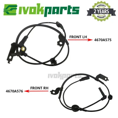 2X ด้านหน้า L/r ซ้ายและขวา ABS เซ็นเซอร์ความเร็วล้อสำหรับมิตซูบิชิ ASX แลนเซอร์ O Utlander II III PAJERO IV 2WD 4670A575 4670A576