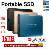 1TB แบบพกพา SSD ความเร็วสูง Mobile Solid State Drive 500GB512GB SSD ฮาร์ดไดรฟ์มือถือที่เก็บข้อมูลภายนอกเดซิเบลสำหรับแล็ปท็อป