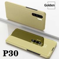 พร้อมส่งทันที เคสเปิดปิดเงา สำหรับรุ่น Huawei P30 เคส huawei P30 Smart Case เคสหัวเว่ย p30 เคสกระจก เคสฝาเปิดปิดเงา สมาร์ทเคส เคสตั้งได้ Huawei P30 Flip Mirror Leather Case With Stand Holder เคสมือถือ เคสโทรศัพท์ รับประกันความพอใจ