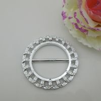 10pcs Fashion Large Round Acrylic Buckle For Chair Sash 35mm Belts