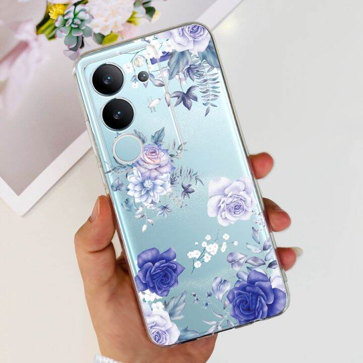 ผ้าหุ้มหลังทาสีรูปเด็กผู้หญิงลายผีเสื้อ-tpu-เคสมือถือซิลิโคนนิ่ม-s17สำหรับ-vivos17-pro-s-17-t-เคสใส่โทรศัพท์สำหรับ-vivo