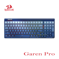 Redragon K656 PRO Garen  คีย์บอร์ดเกม RGB ไร้สาย 3 โหมด,  BT 2.4G USB 100 คีย์  Hot-Swappable Socket (EN)