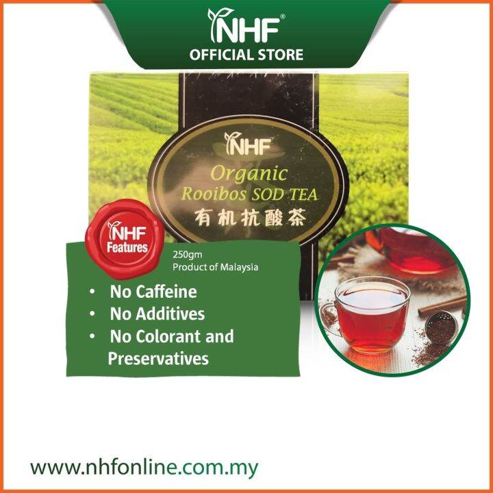 NHF Organic Rooibos Sod Tea 有机抗酸茶 (20 Sachets) [Exp 01/2025] Lazada