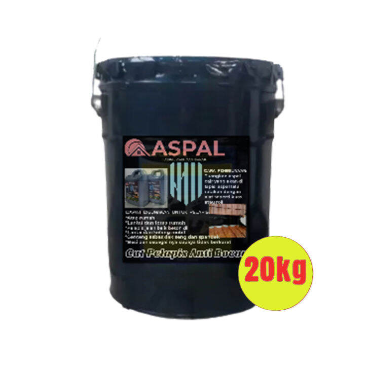 ASPAL CAIR 20 KG PELAPIS CAT TEMBOK WATERPROOF UNTUK ATAP DAK ANTI