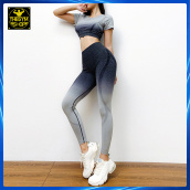 Bộ quần áo tập gym yoga thể thao nữ AMIN AM003, áo có sẵn mút ngực thông thoáng, co giãn, thoáng mát