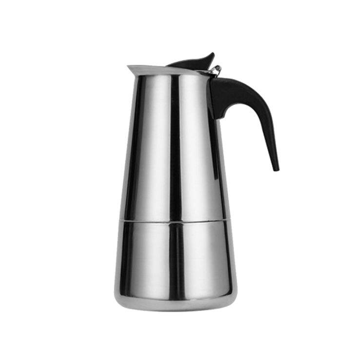 Stainless Steel Coffee Pot Mocha Coffee Latte Filter Stove Coffee Maker