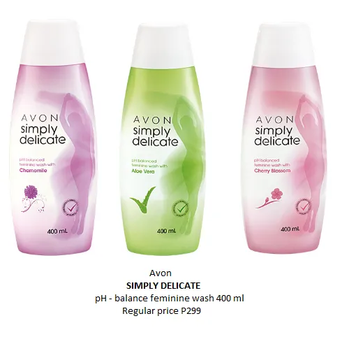 Avon SIMPLY DELICATE pH-Balanced feminine wash 400ml | Lazada PH