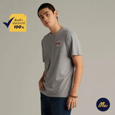 Mc Jeans เสื้อยืดแขนสั้นผู้ชาย คอกลม สีเทา MTSZA12