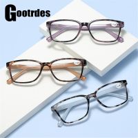 Fashion Leopard Print Reading Glasses Men Women Anti Blue Light Lens Presbyopic Glasses PC Frame Vision Care Computer Eyewear