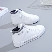 Ins Basic High-Top Shoes Female 2022 Autumn New Breathable Students Korean Sports Board Shoes Female Leisure Tide 7612