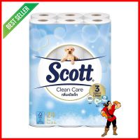 กระดาษชำระ SCOTT CLEAN CARE BABY POWDER แพ็ค24TOILET TISSUE SCOTT CLEAN CARE BABY POWDER PACK 24 **ราคาดีที่สุด**