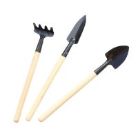 [AMO Garden Decoration]3ชิ้น/เซ็ตเครื่องมือปลูกดอกไม้ในร่ม Mini Spade Shovel Harrow ชุดบำรุงรักษาสวนมือเครื่องมือชุดพืชชุด YH-461295