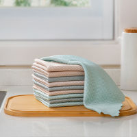 【cw】4PcsKitchen Anti-grease wiping rags efficient Super Absorbent Microfiber Cleaning Cloth home washing dish kitchen Cleaning towel 【hot】