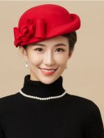 Hepburn Style 100 Australia Wool Beret Girl Cute Painter Hat Lady Cloche Felt Pillbox Cap