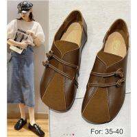 ▪▪ British-style flat shoes fashionable leather Soft and Loafters for women