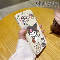 เคส Chenyyyka สำหรับ Vivo V19 (อินโดนีเซีย) เคส V19ลายการ์ตูนแฮปปี้คุโรมิเคสโทรศัพท์บางดีไซน์ใหม่ที่สร้างสรรค์เคสป้องกันขอบสี่เหลี่ยมเคสปลอกซิลิโคนเคสนิ่มเคสกันกระแทก