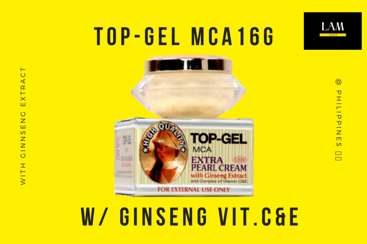 Topgel Cream Top Gel Extra Pearl Cream with Ginseng Extract and Complex ...