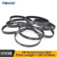 ✥✺✈ POWGE 282 285 288 291 294 297 3M Timing Belt Teeth 94/95/96/97/98/99 HTD3M Rubber Closed-Loop Synchronous Belt 285 294-3M 297-3M