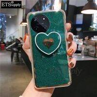 เคสโทรศัพท์ Realme 11 4G รักวงเล็บซิลิโคนนุ่มจะรักกับผู้ถือยืนการป้องกันฤดูใบไม้ร่วงฝาหลัง Realme 11 4G NFC เคส