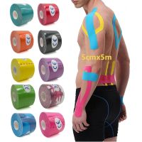 5M Lenght Elastic Kinesiology Tape Gym sports Knee Muscle Protector Fitness Bandage  Athletic Recovery Elastic Tape Muscle Tape