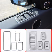 4 Pcs For Land Rover Range Rover Sport RR Sport 2014-2017 Car Accessories ABS Chrome Window Lift Switch Frame Cover Trim