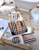 3 in 1 "BURBERRY" กระเป๋าถือ กระเป๋าสะพายข้าง กระเป๋าสตรี ขนาด 16 นิ้ว