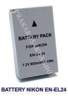 EN-EL24  ENEL24 แบตเตอรี่สำหรับกล้องนิคอน Camera Battery For Nikon 1 J5,DL18-50,DL24-85 BY PRAKARDSAKDA SHOP