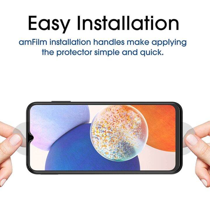 a34-a14-samsung-galaxy-กระจกนิรภัยสำหรับ4ชิ้น5กรัม2-5d-9ชั่วโมงฟิล์มกันรอยสำหรับป้องกันหน้าจอโปร่งใส