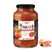 ?Import Item? 꽃샘 꿀차 ชาผลไม้ผสมน้ำผึ้งหลากชนิด Damtuh Korean Honey Fruit Tea 1kg.เกรปฟรุ๊ต