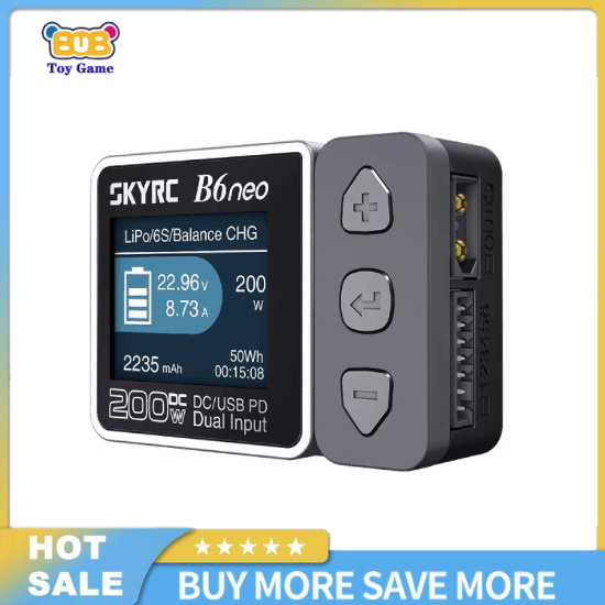 Toy skyrc b6neo smart charger dc 200w pd 80w battery balance charger sk - ảnh sản phẩm 1