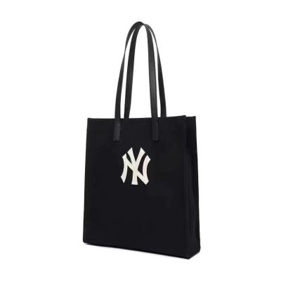 MLBˉ Official NY ML tote bag new womens mother bag presbyopia NY large-capacity canvas hand-held shoulder bag fashion commuter womens bag