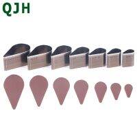 7 PCS/Set Of Leather Cutting Molds Water Drop Shape Hollow Leather Punching Tools Die Cutting Steel Knives For Leather Crafts