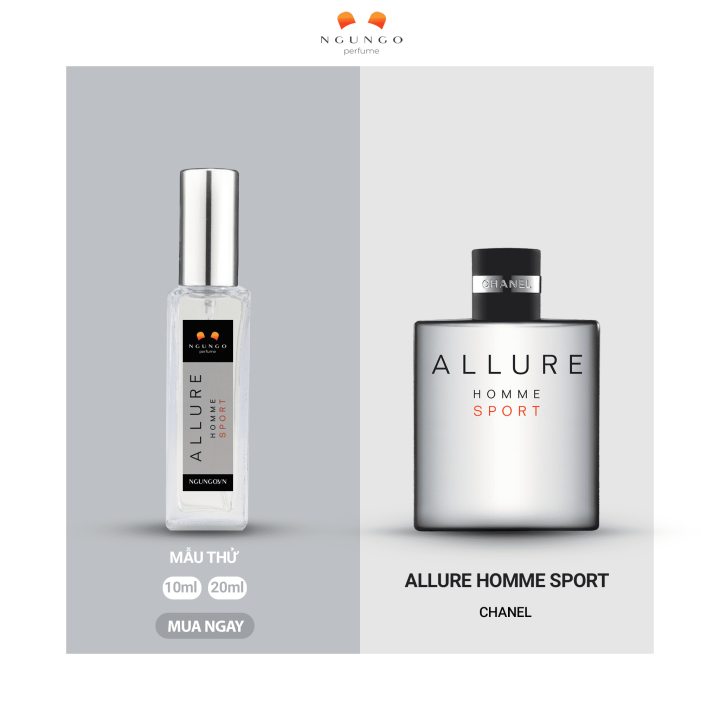 ALLURE HOMME SPORT COLOGNE REFILLABLE TRAVEL SPRAY  3x20 ml  CHANEL