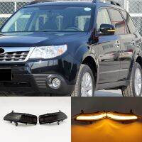 สัญญาณไฟเลี้ยวแบบไดนามิก LED 2ชิ้นสำหรับ Subaru Forester Tribeca ตัวบ่งชี้ไฟกระพริบกระจกด้านข้างสำหรับเลกาซี่อิมเพรซซ่าซูบารุเอาท์แบ็ค