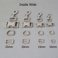 10mm 15mm 20mm 25mm Webbing Metal Carabiner D Ring Sider Belt Release Buckle Hook For Cat Dog Collar Lobster Clasp Accessory Bag Accessories