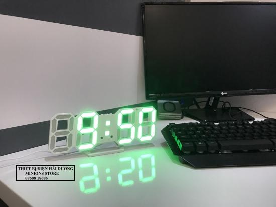 Đồng hồ điện tử 3d để bàn hoặc treo tường - báo thức & đo nhiệt độ - tn828 - ảnh sản phẩm 7