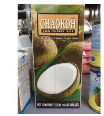 Ăn là nghiền 1 hộp nước cốt dừa made in thailand chaokoh hộp 1l - ảnh sản phẩm 1