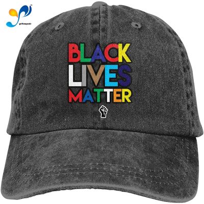 Baseball Cap for Men &amp; Women, BLM Black Lives Matter Womens Cotton Adjustable Denim Cap Hat