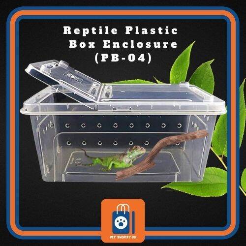 Plastic Transparent Amphibian Insect Reptile Breeding Box Transport ...