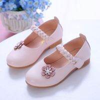 ◘﹊☜ KKX Beixuan Girls Princess Shoes 2022 Spring New Style Childrens Small Leather Little Soft-Soled Fashion Peas