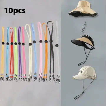 Hat chin store strap cord